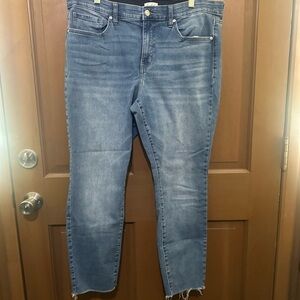 Wonderly Mid Rise Skinny Classic Blue Women's Jeans
